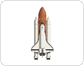 space shuttle at takeoff