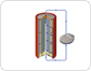 alkaline manganese-zinc cell image