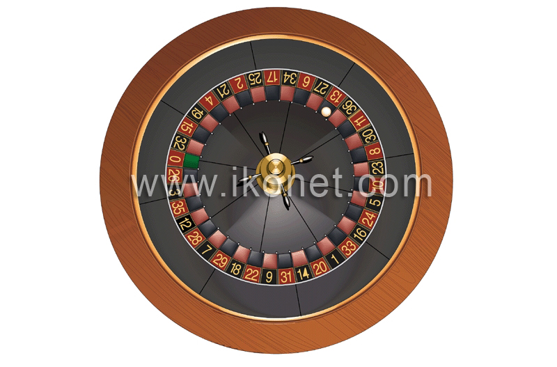 French roulette wheel image