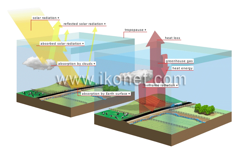 natural greenhouse effect image