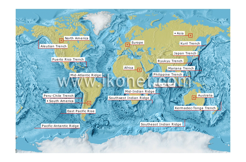 ocean trenches and ridges image