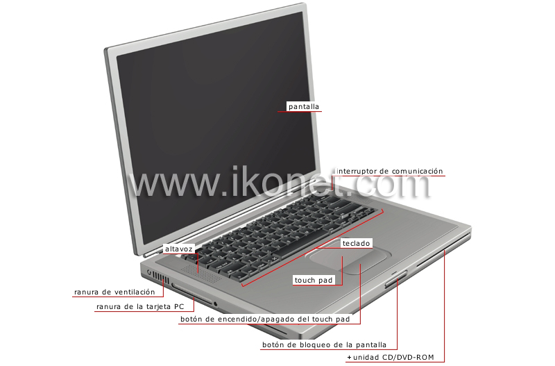 ordenador portátil: vista frontal image
