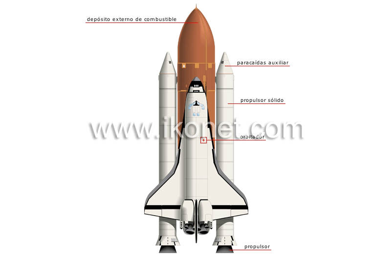 transbordador espacial en posición de lanzamiento image