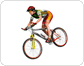 vélo de cross-country et cycliste image