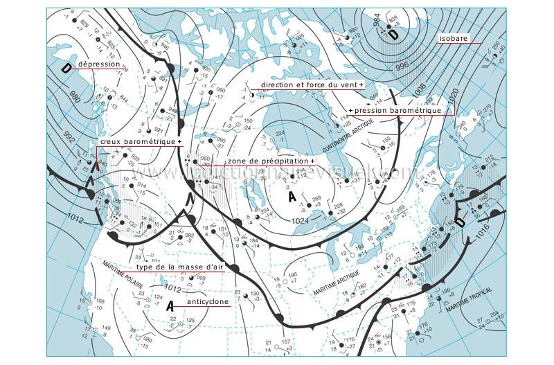 carte météorologique image