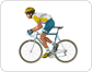 road-racing bicycle and cyclist image