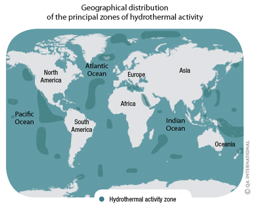 Hydrothermal activity zone