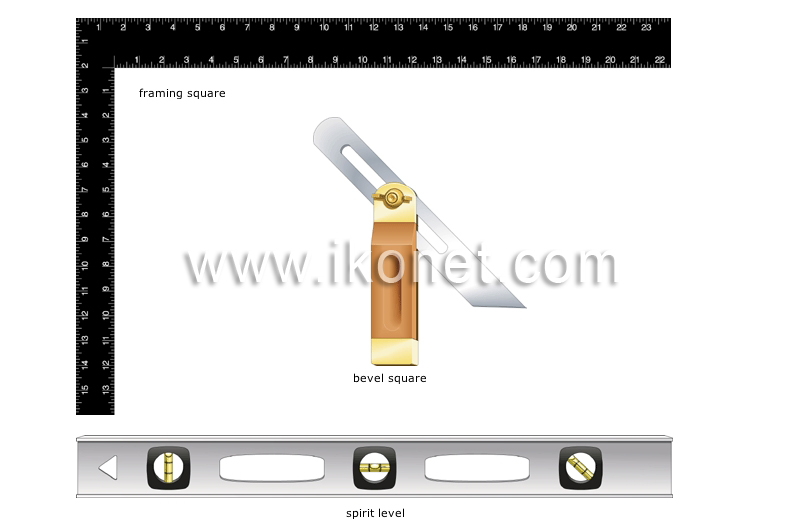 carpentry: measuring and marking tools image