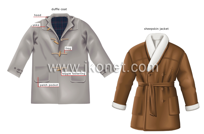 clothing > men’s clothing > coats image - Visual Dictionary