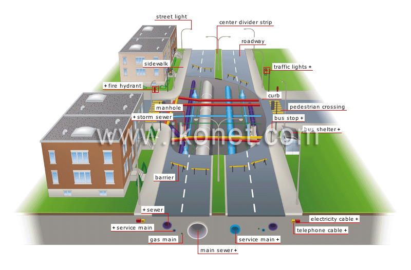 cross section of a street image