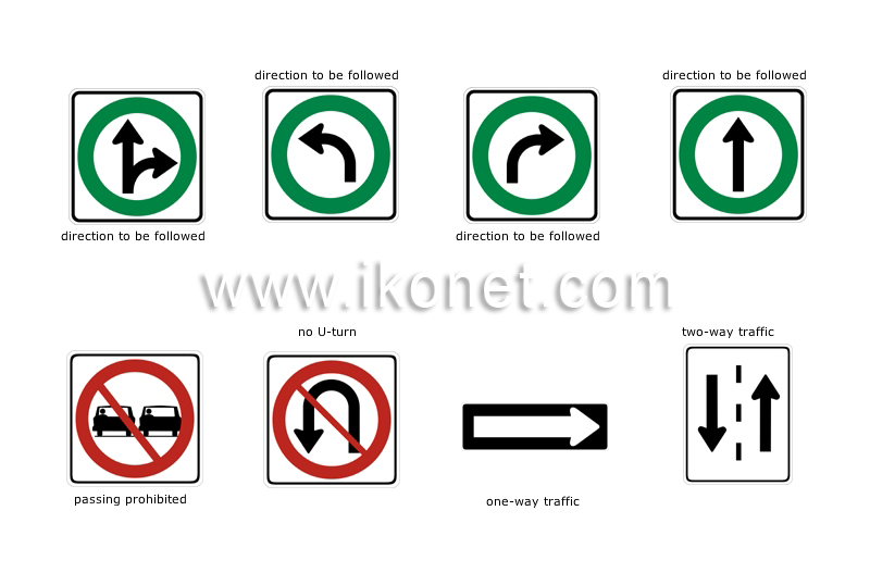 major North American road signs image