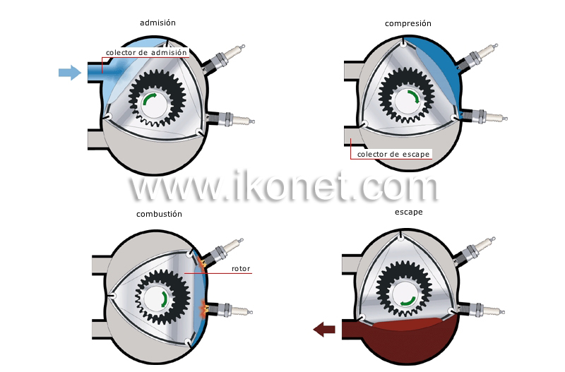 ciclo de un motor rotatorio image