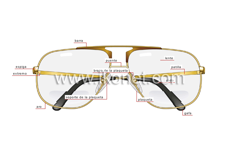 gafas : partes image