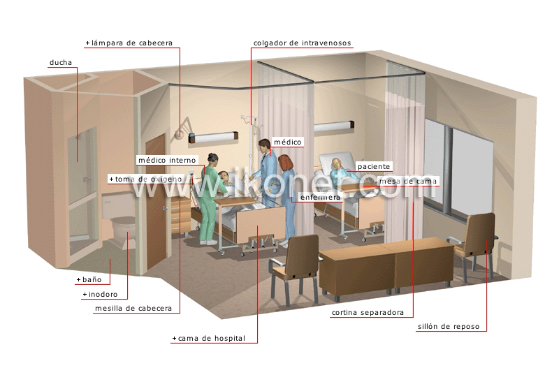 habitación de un paciente image