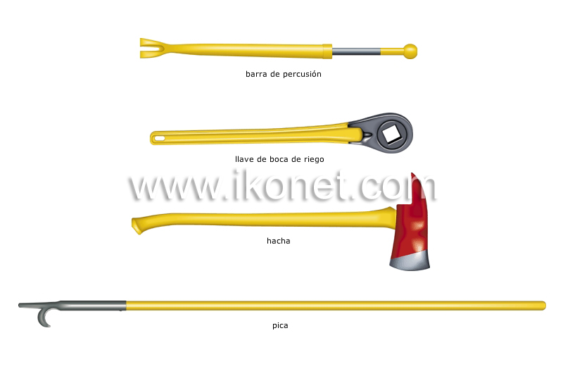 material de lucha contra los incendios image