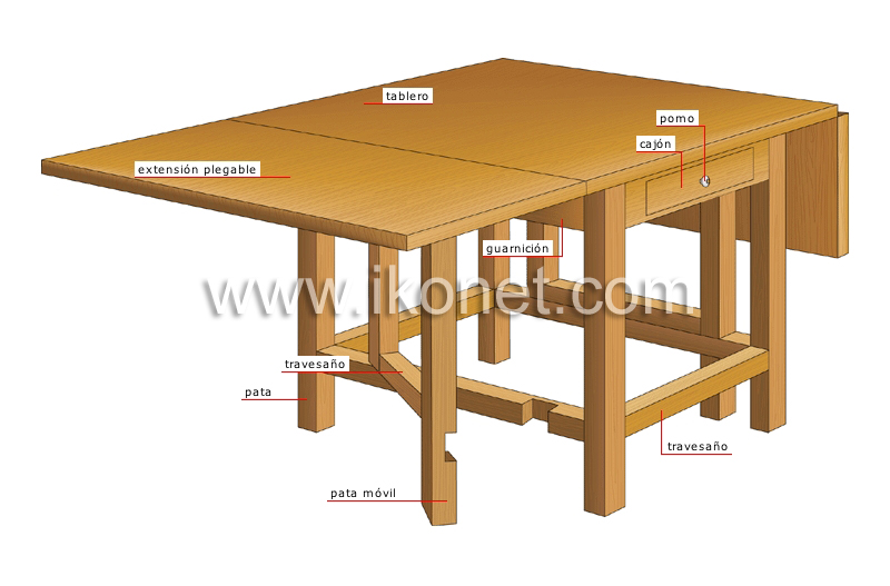 mesa de hojas abatibles image