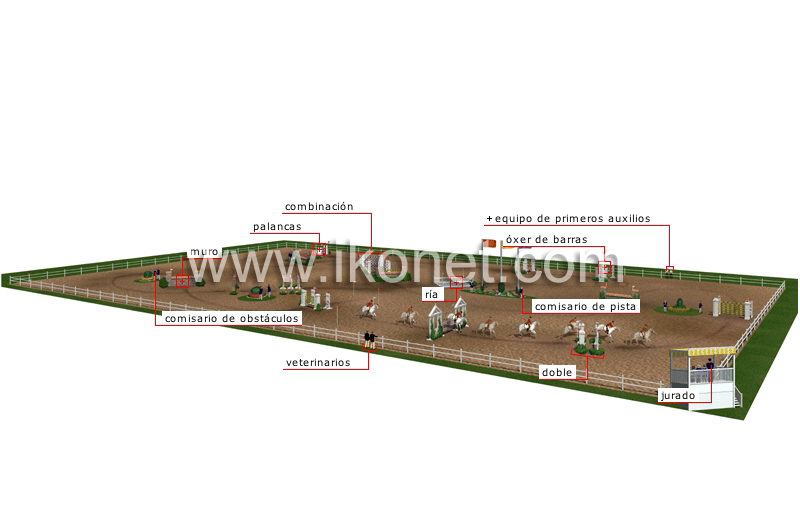 pista para salto de obstáculos image