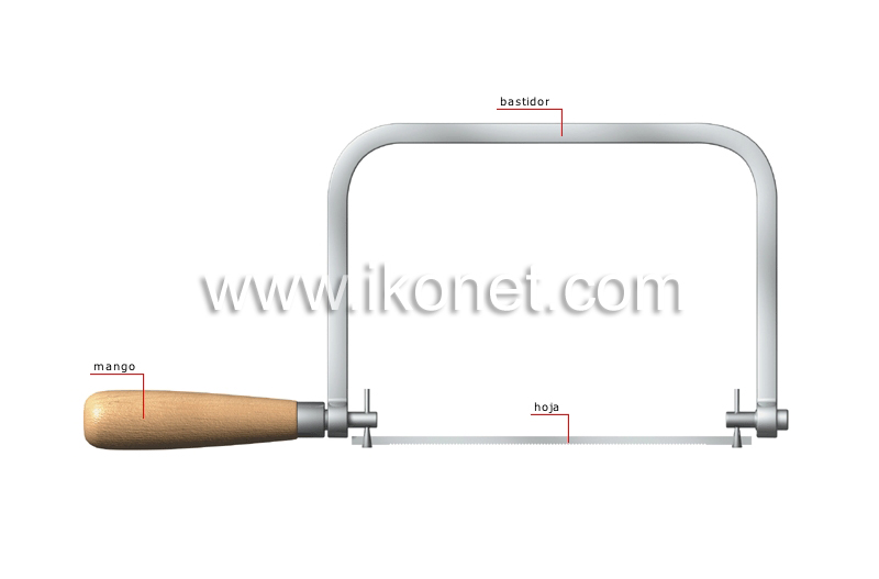 bricolaje y jardinería > bricolaje > carpintería : herramientas para serrar  > sierra de marquetería imagen - Diccionario Visual