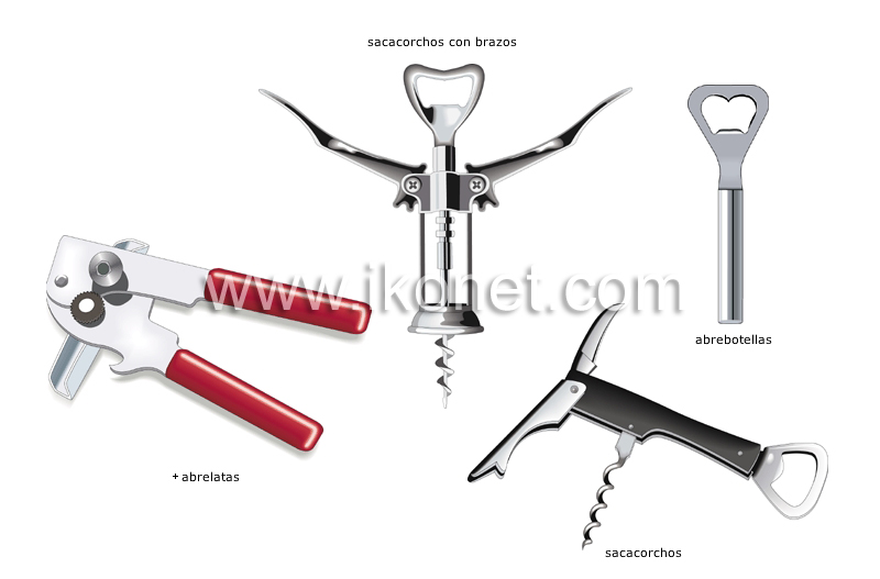 utensilios para abrir y descorchar image