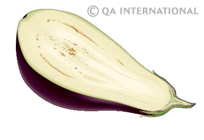 Aubergine tranchée