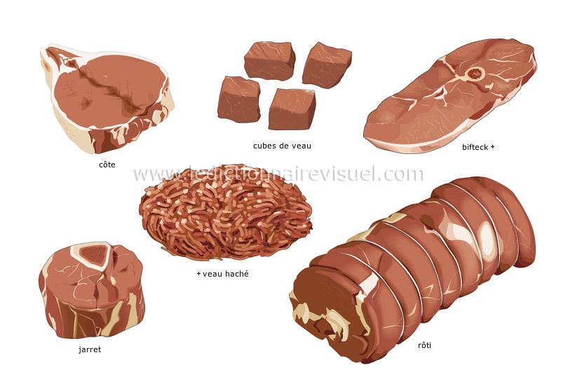 découpes de veau image