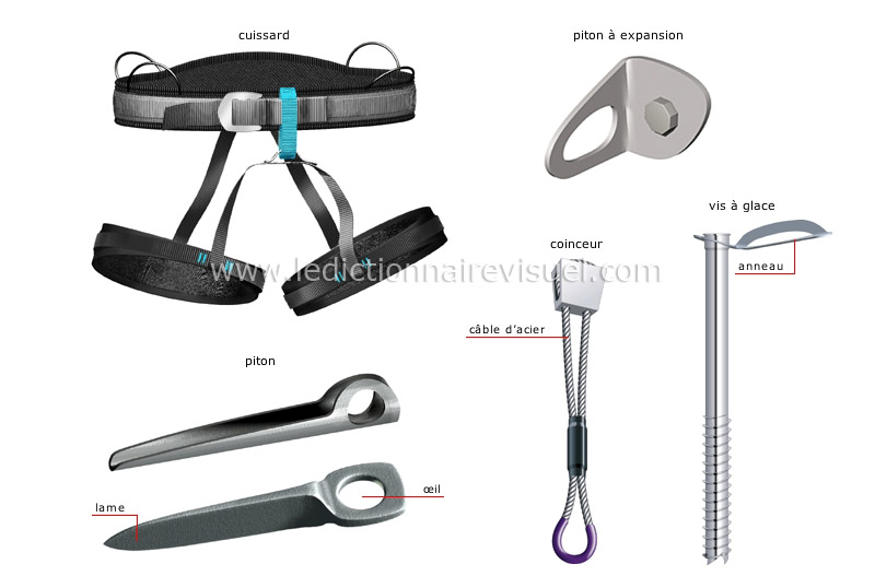 sports et jeux > sports de montagne > escalade > équipement image -  Dictionnaire Visuel