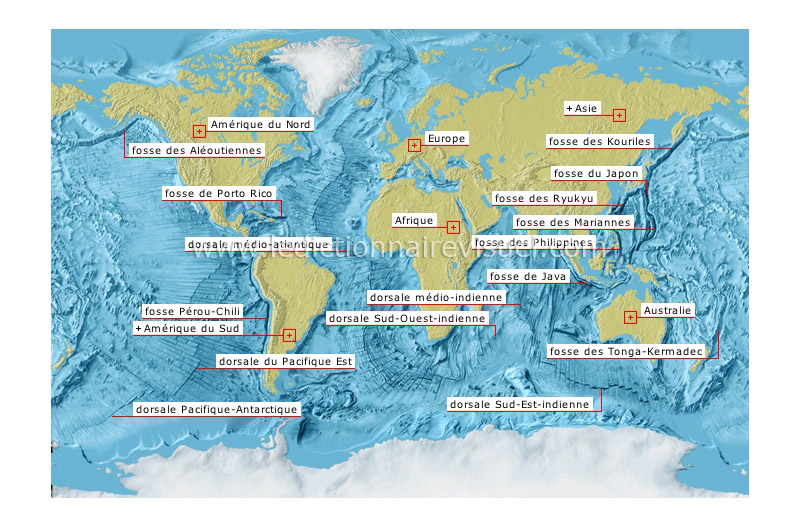 fosses et dorsales océaniques image