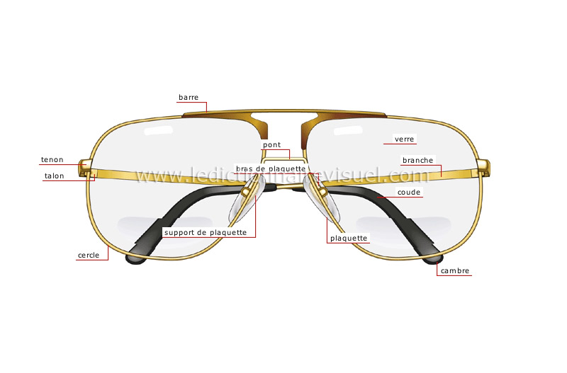 parties des lunettes image