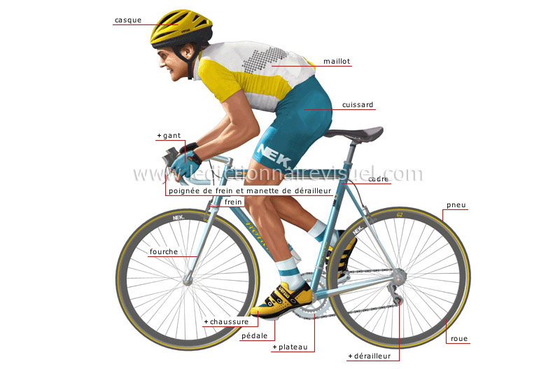 vélo de course et cycliste image